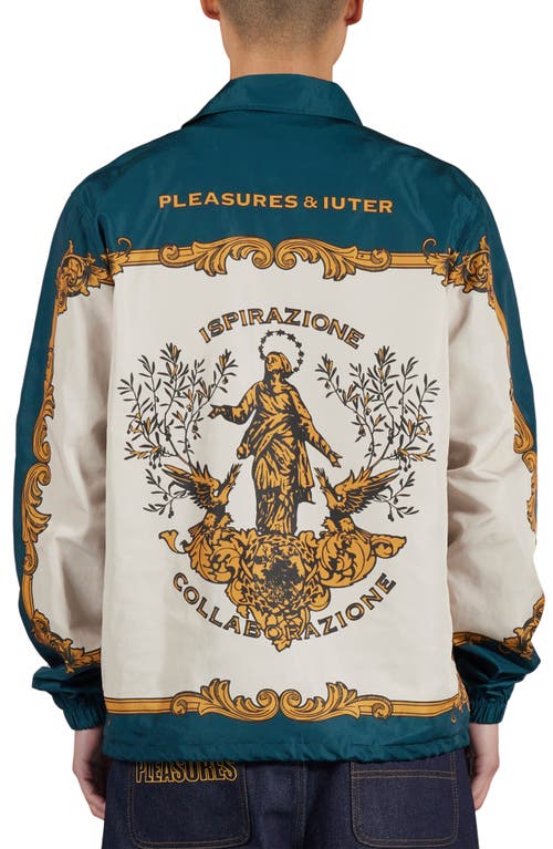 PLEASURES PLEASURES LORENZO SATIN COACH'S JACKET
