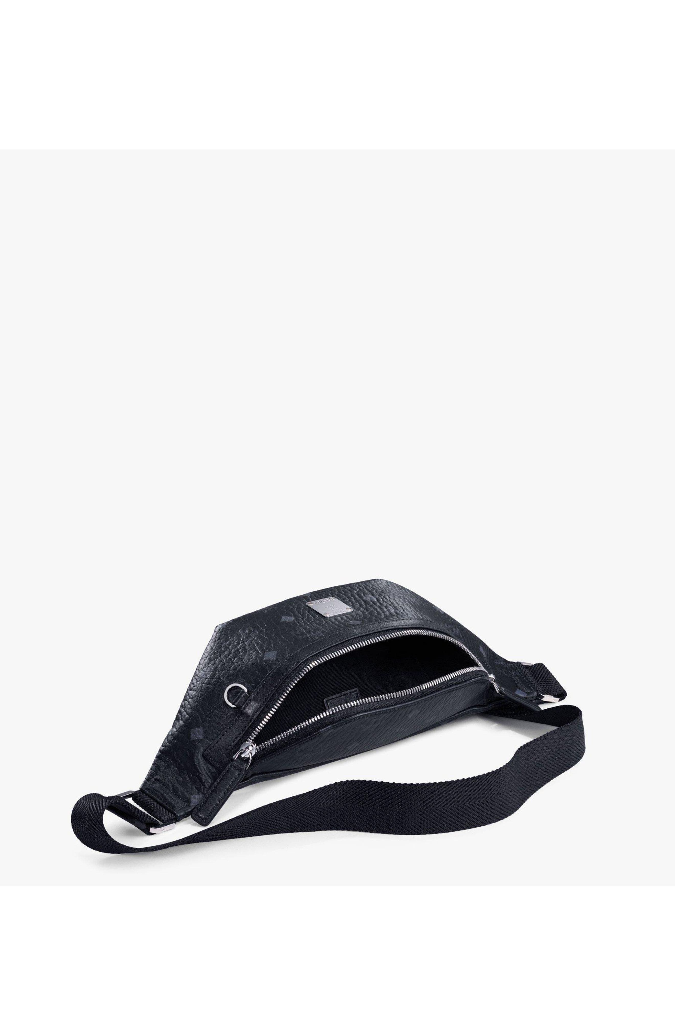 MCM Small Fursten Belt Bag in Visetos, Alternate, color, 