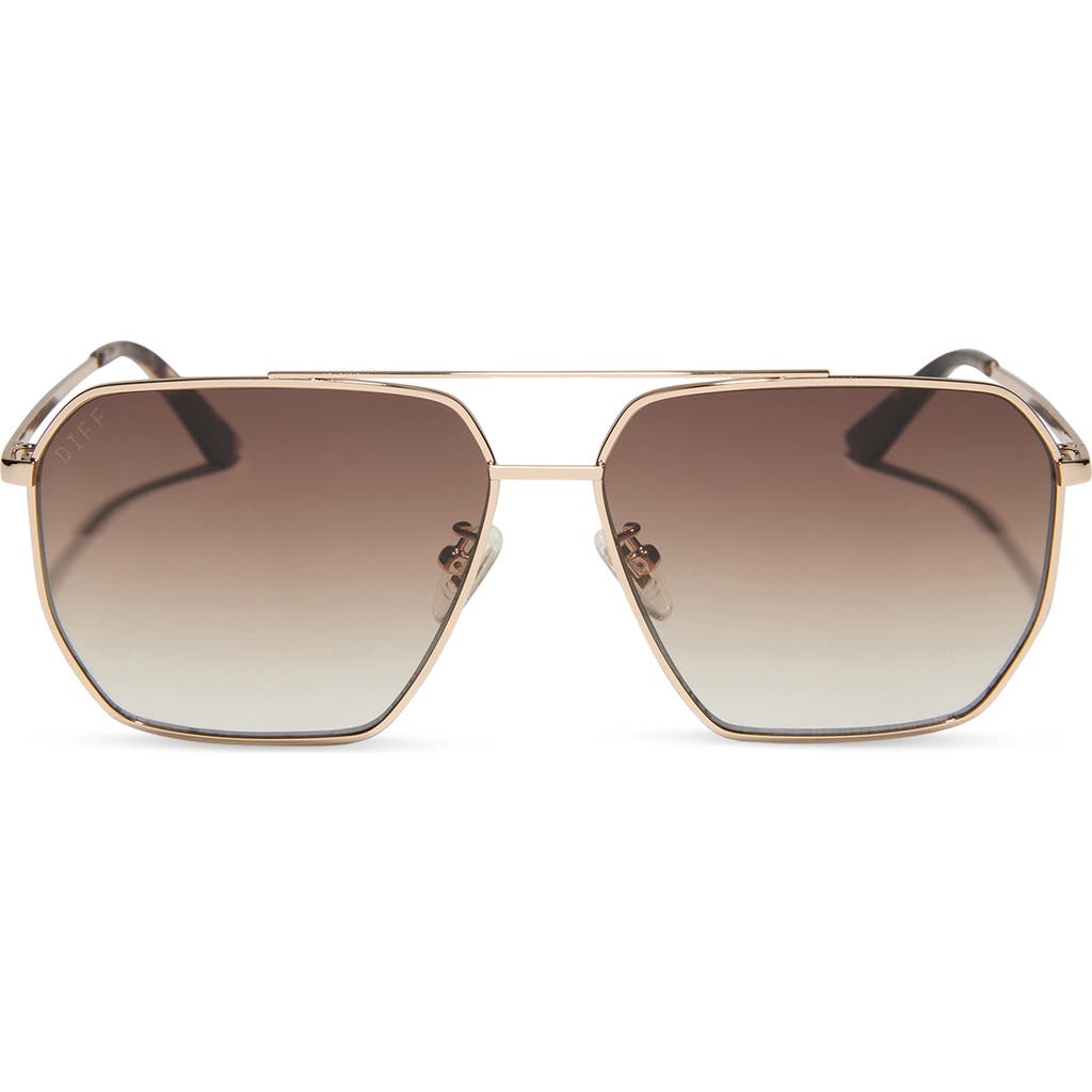 DIFF DIFF BERKELY 59MM POLARIZED GRADIENT NAVIGATOR SUNGLASSES