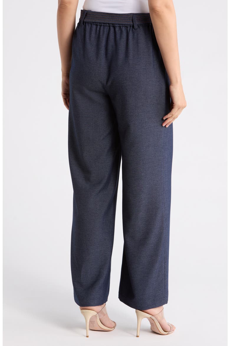 Belted Pleat Pants, Alternate, color, INDIGO BLUE
