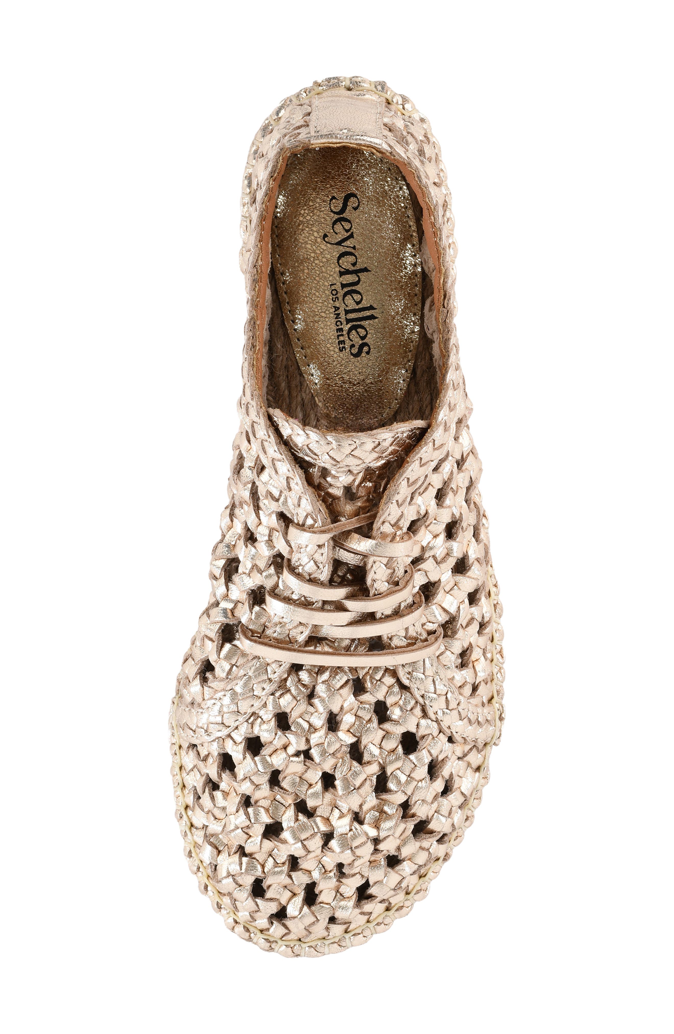 Seychelles Gemini Woven Espadrille, Alternate, color, Gold