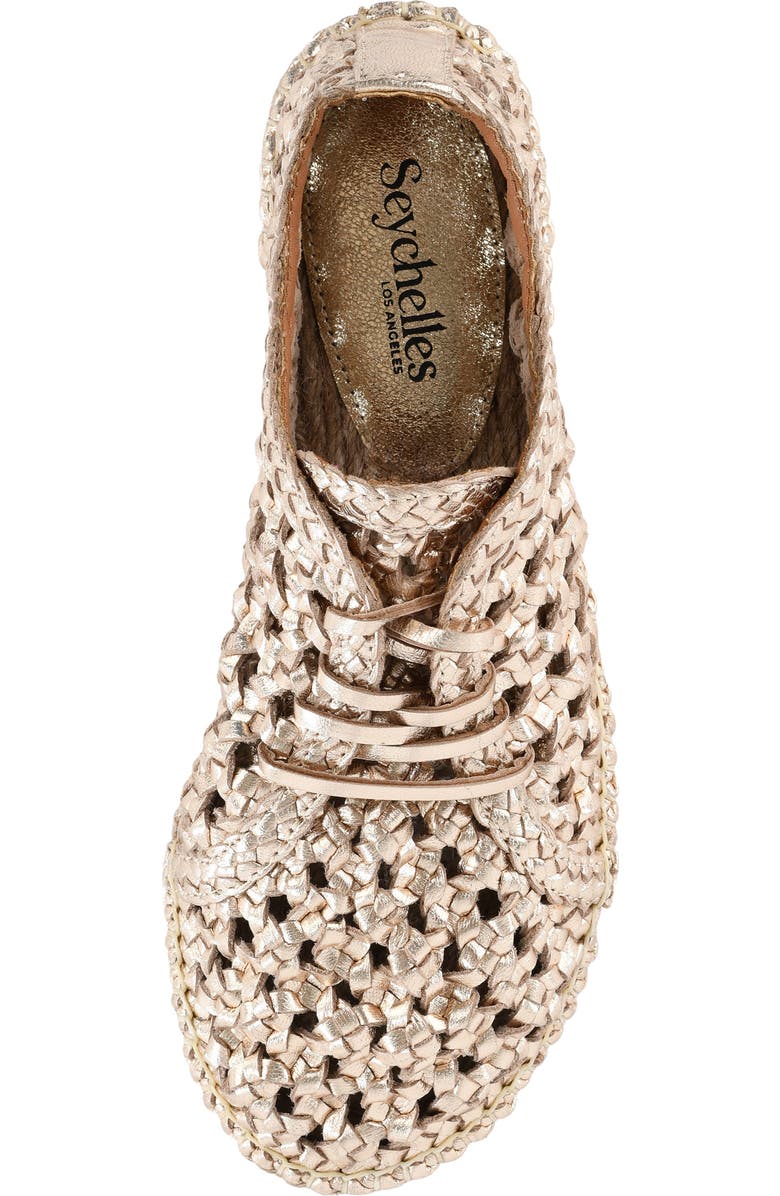 Seychelles Gemini Woven Espadrille, Alternate, color, Gold