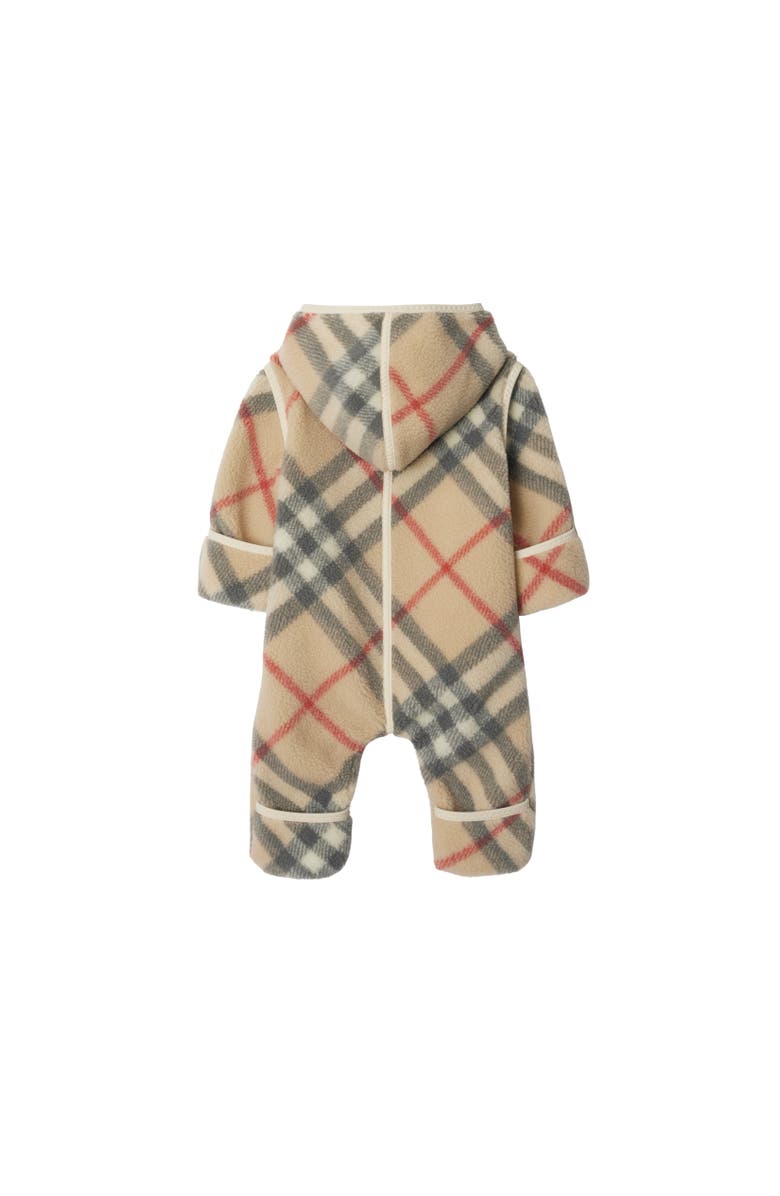 Burberry Check Fleece Jumpsuit, Alternate, color, 
