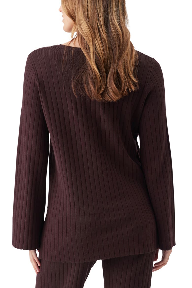 Dallas Rib Knit Nursing Top, Alternate, color, Cocoa
