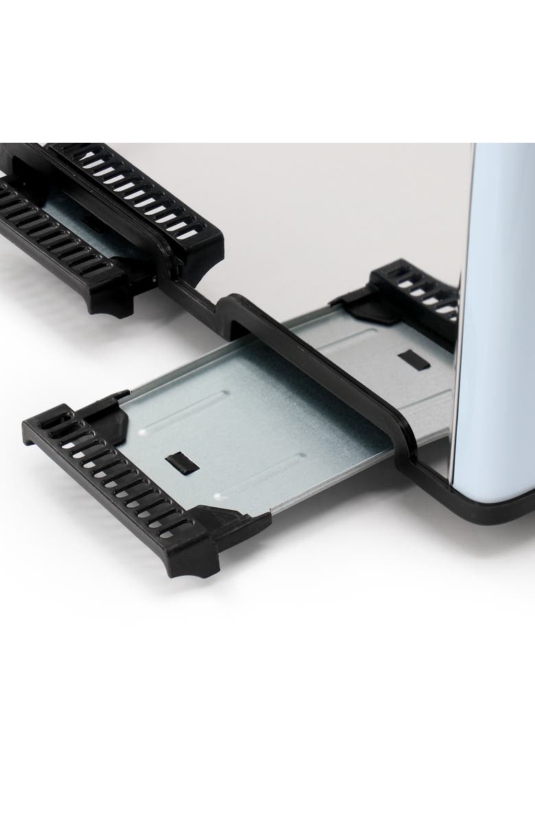 Redmond 4 Slice Extra Wide Slot 1650W Stainless Steel Toaster, Alternate, color, Light Blue