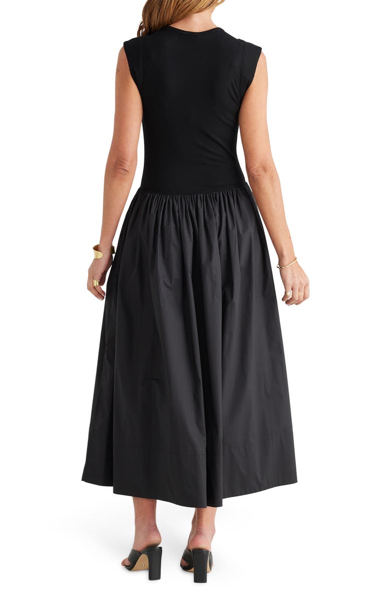 Brave+True Daphne Mixed Media Sleeveless Maxi Dress, Alternate, color, 