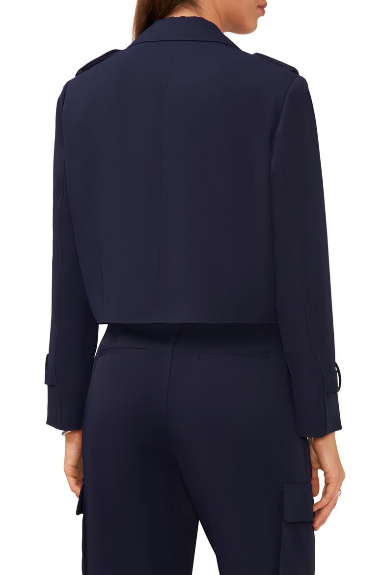 Crop Trench Jacket, Alternate, color, CLASSIC NAVY