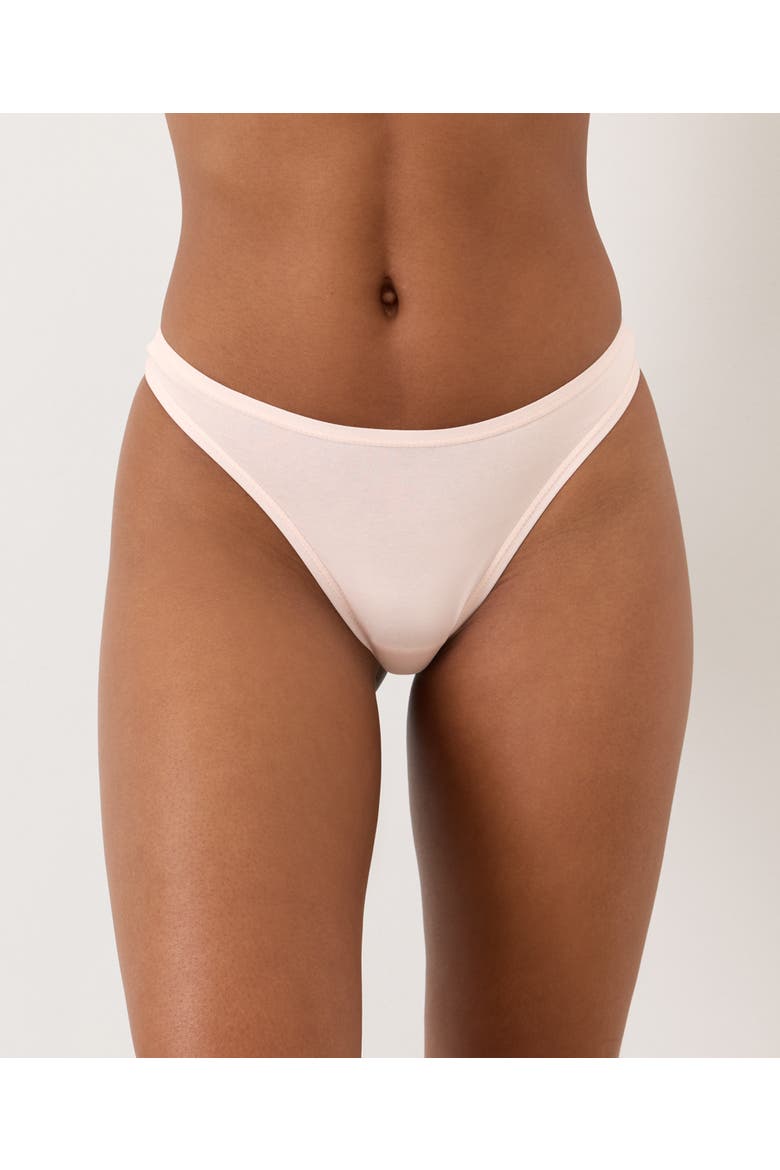 Everyday Classic Fit Thong 5-Pack Made With Organic Cotton, Main, color, Stillwater