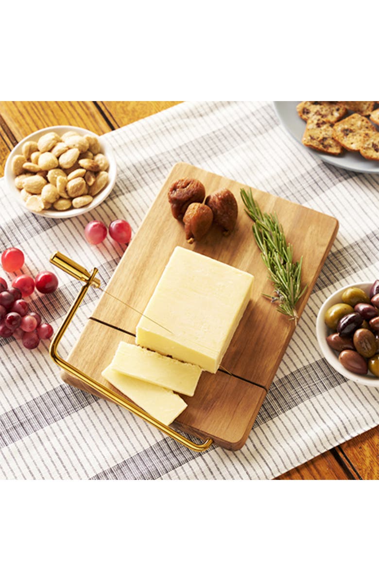 TWINE Acacia Wood Cheese Slicing Board, Alternate, color, Natural