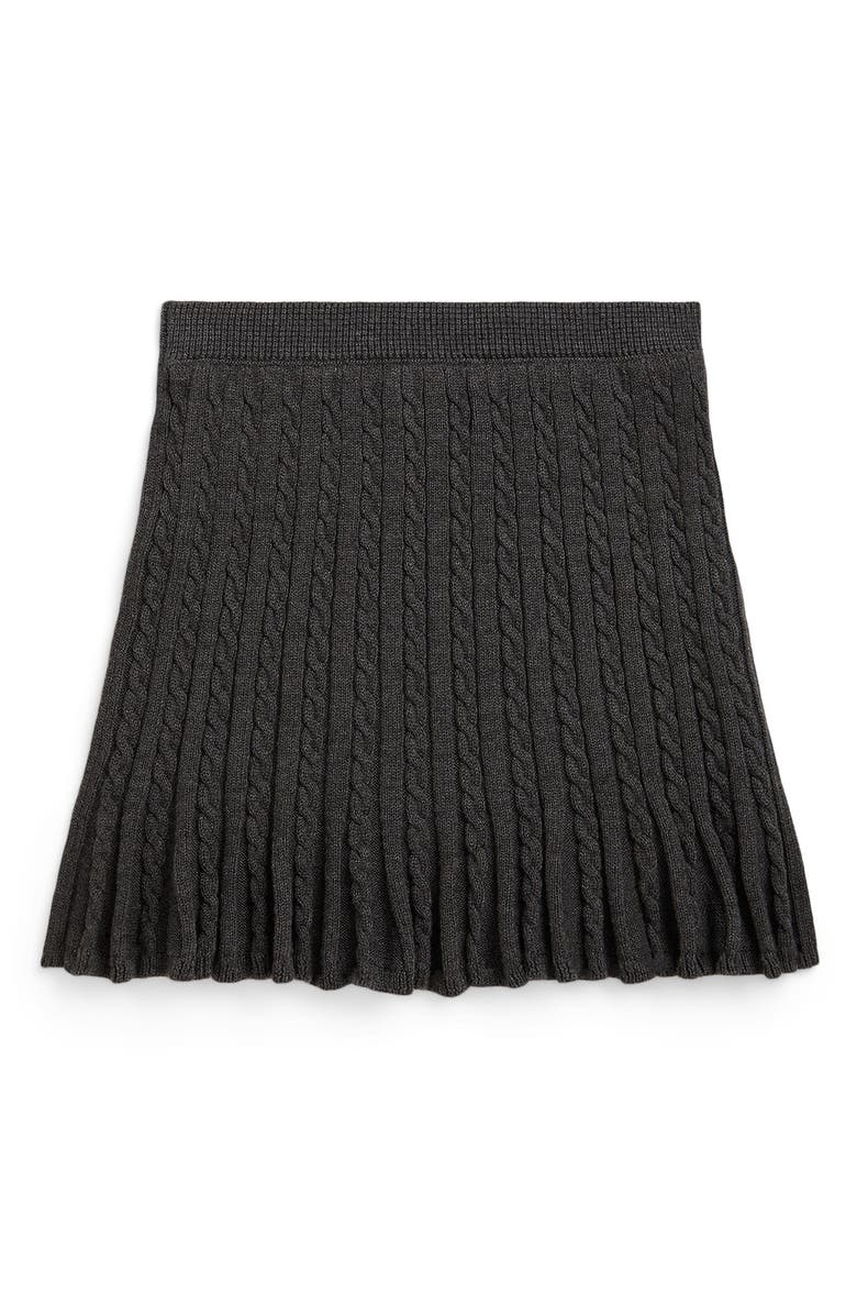 Polo Ralph Lauren Kids' Cable Stitch Skirt, Alternate, color, Windsor Heather