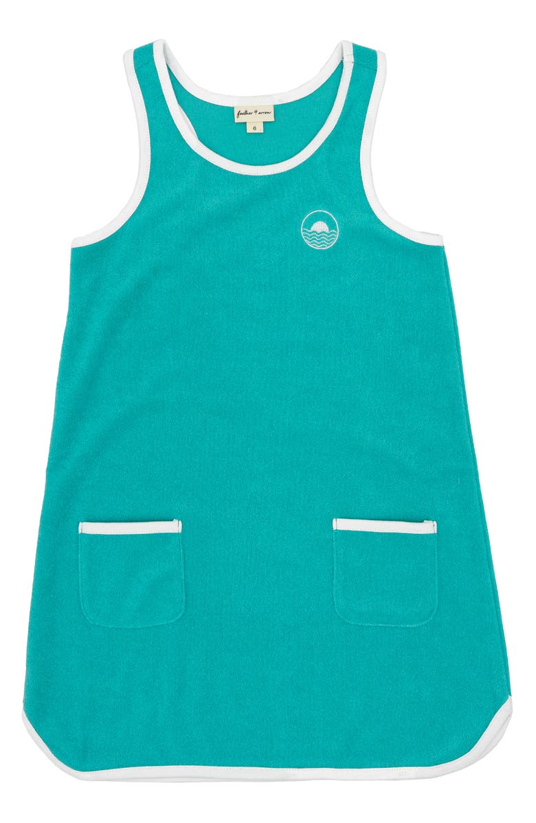 Feather 4 Arrow Kids' Clear Skies French Terry Cover-Up Dress, Main, color, 