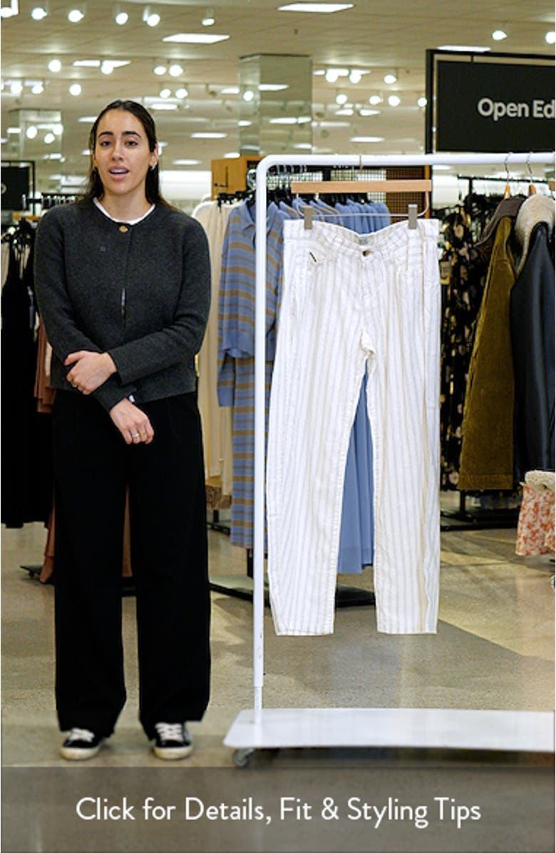 Kayla Stripe Linen Wide Leg Pants, sales video thumbnail