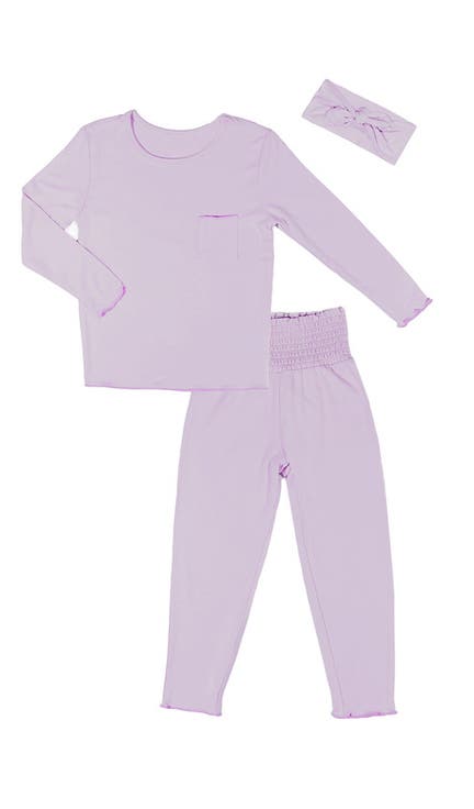 Charlie Fitted Long Sleeve 3-Piece Pajamas