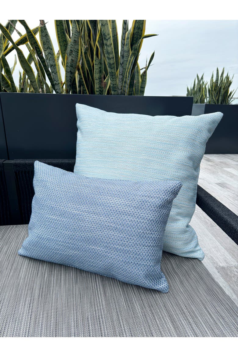 Bay View Indoor Outdoor Pillow, Alternate, color, Blue