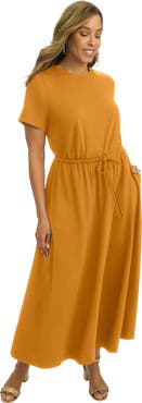Jessica London Drawstring Maxi Dress