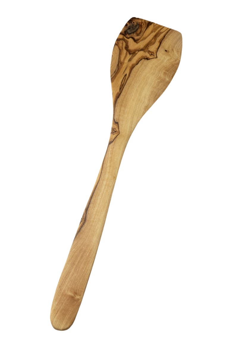 Olive Wood Large Spatula, Main, color, Natural