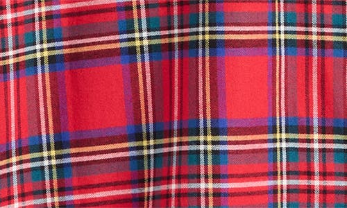 Polo Ralph Lauren Yarn Dyed Plaid Flannel Pajama Shirt In Red