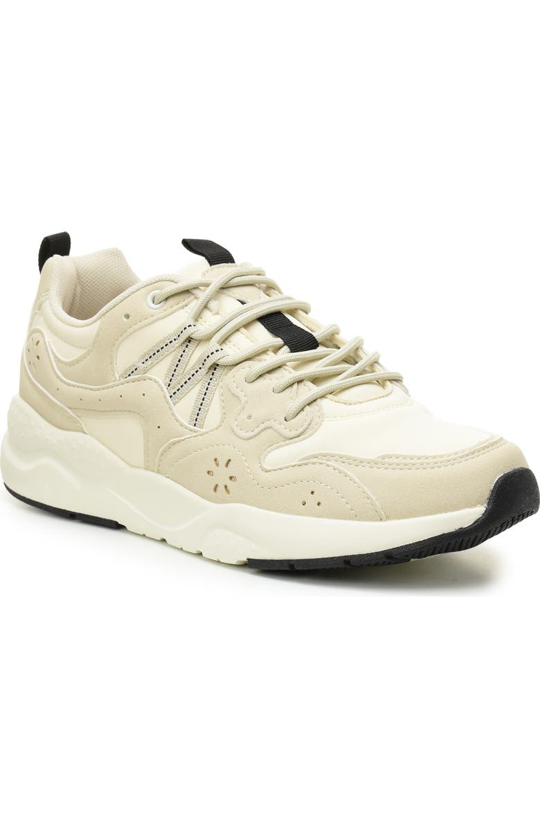 Nicole Miller Mix Media Sneaker, Main, color, Beige