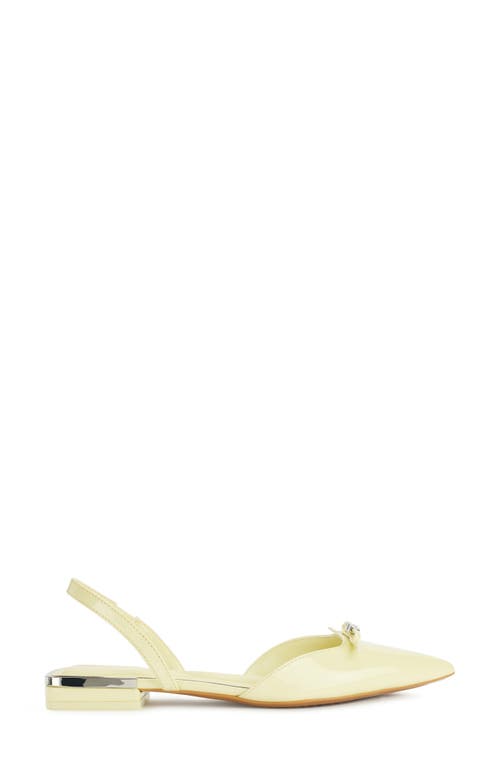 Dkny Mahaska Slingback Pointed Toe Flat In Chamomile