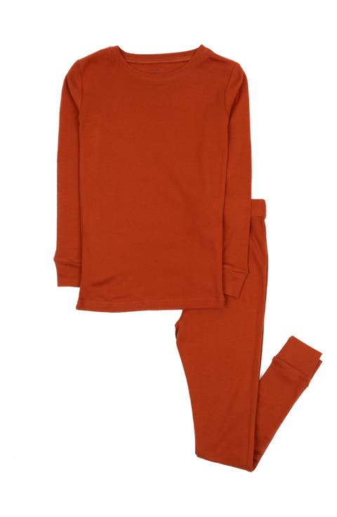 LEVERET Solid 2-Piece Cotton Pajamas