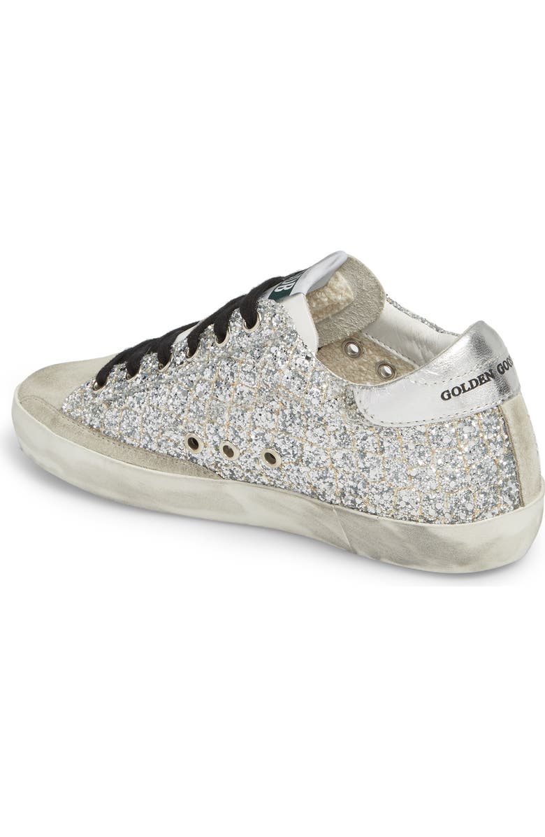 Golden Goose Glitter Superstar Lace-Up Sneaker, Alternate, color,