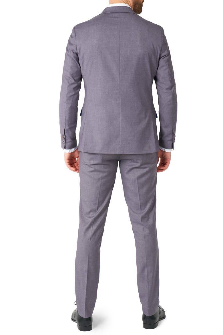 Daily Tailored Fit Dark Grey Stretch Suit, Alternate, color, GREY