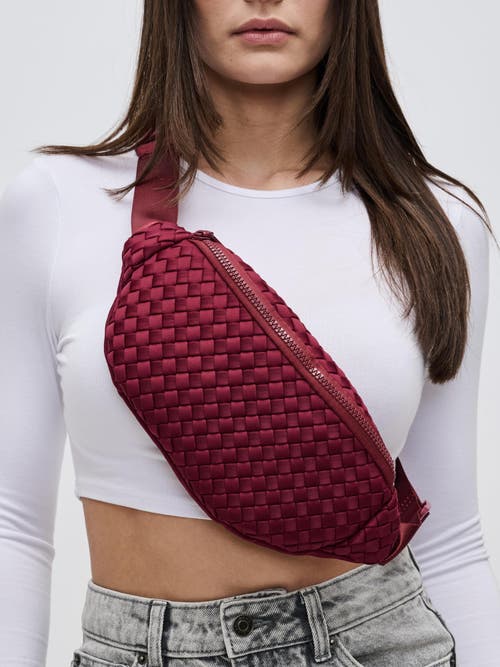 Sol And Selene Aim High Belt Bag In Wine