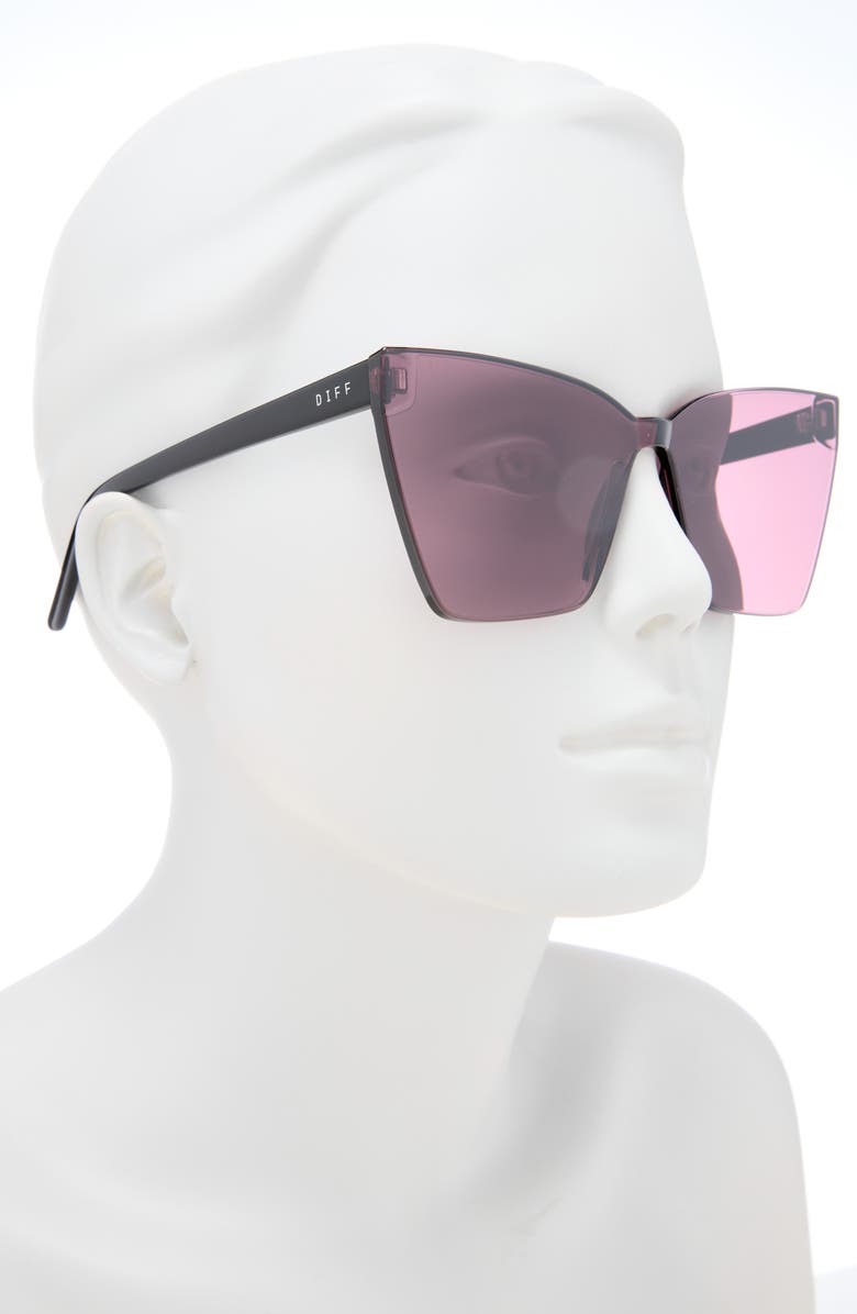 DIFF Billie XL 54mm Square Sunglasses, Alternate, color, Black