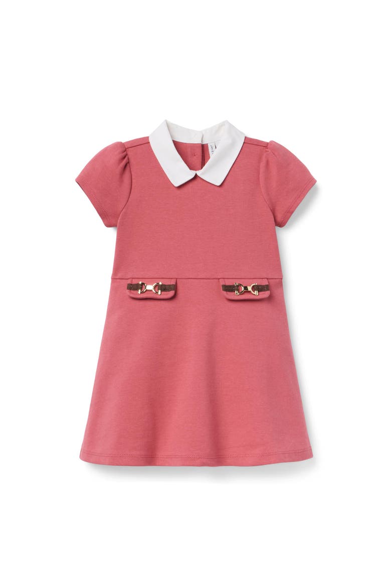 The Quilted Bridle Bit Dress, Main, color, Coral