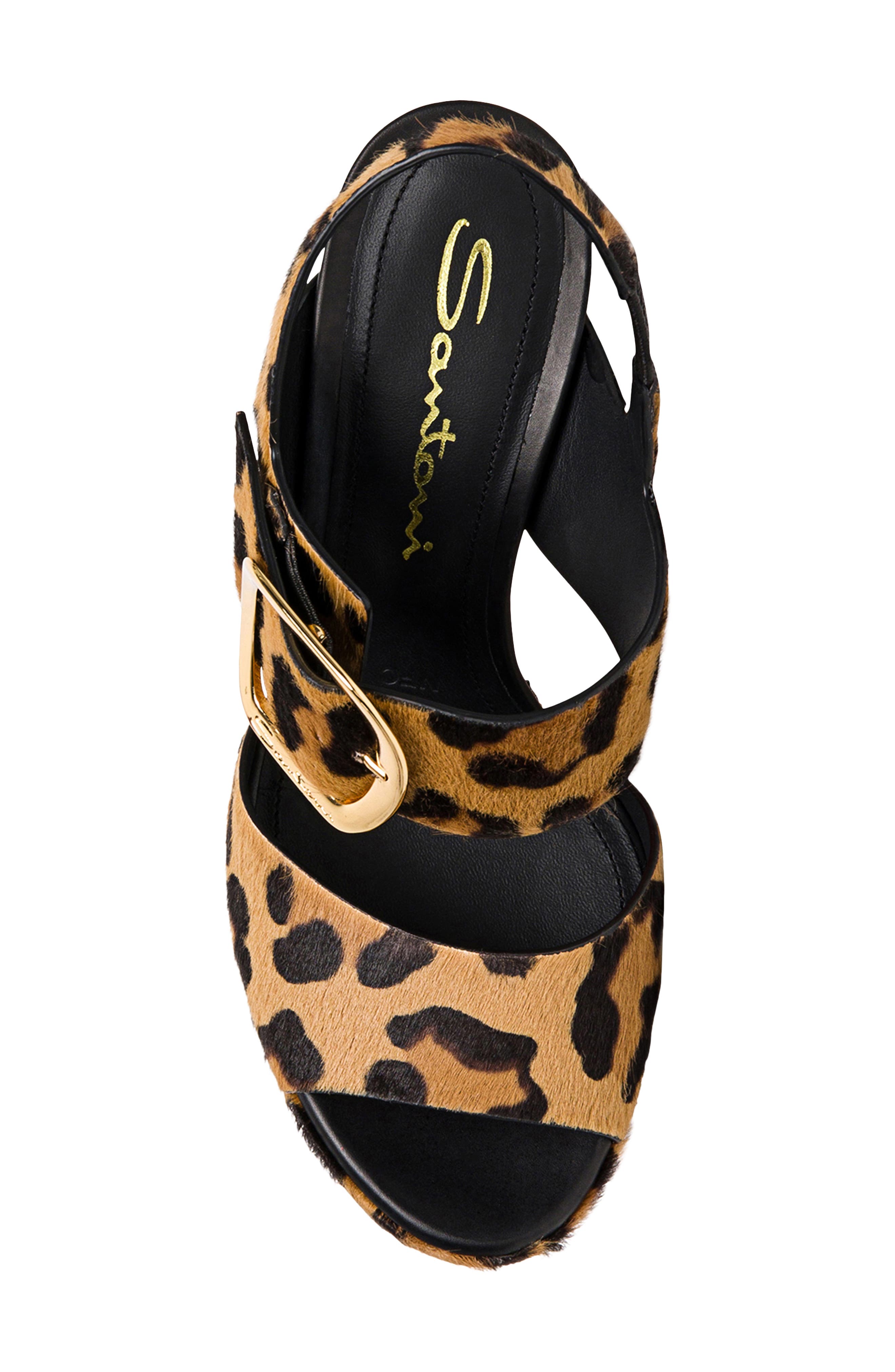 Santoni Bruxel Slingback Platform Sandal, Alternate, color, 