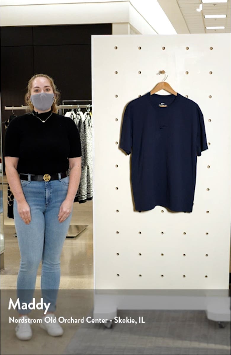 Sportswear Oversize Embroidered Logo T-Shirt, sales video thumbnail