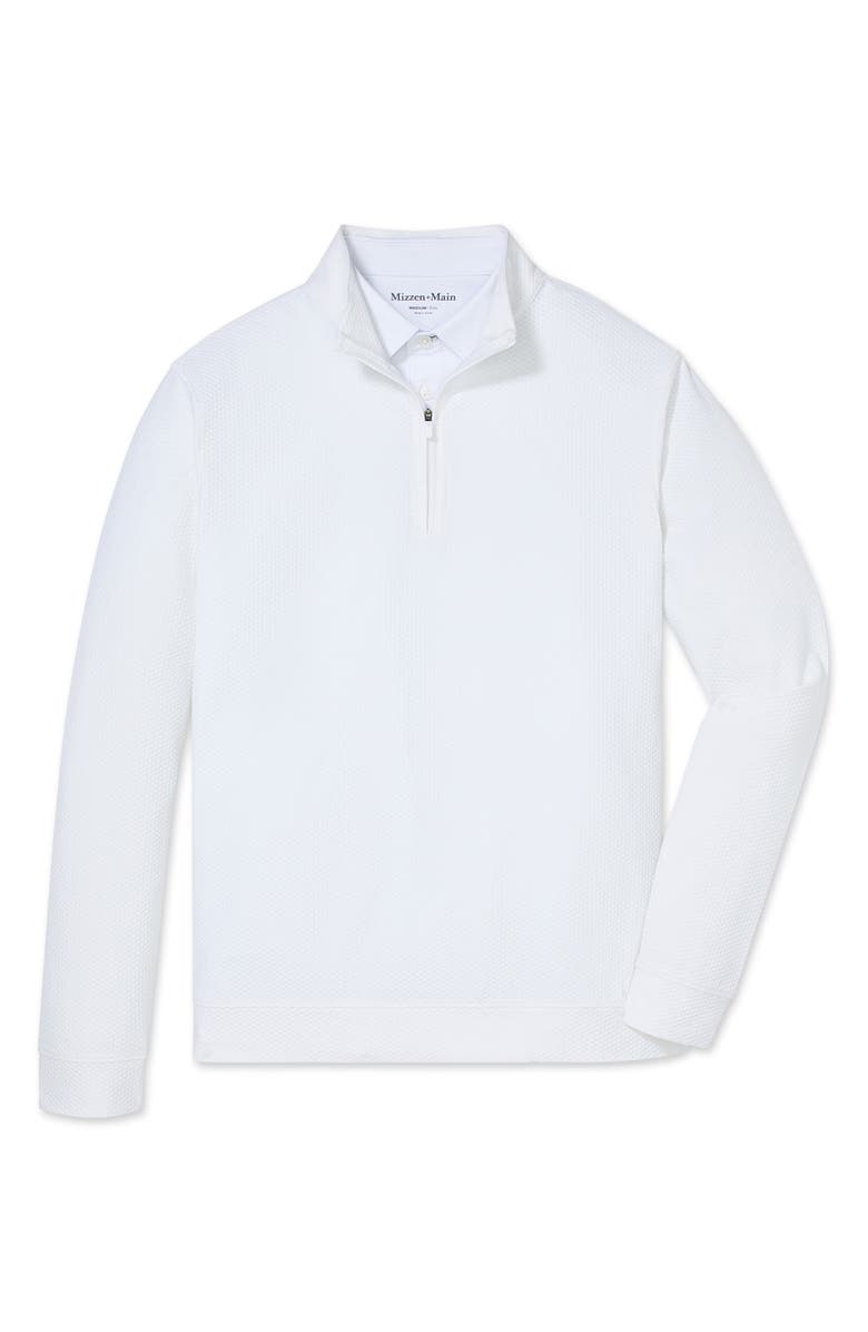 Mizzen+Main Easton Textured Quarter Zip Pullover, Alternate, color, 