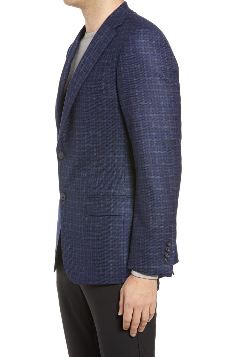 Hickey Freeman Check Wool Blend Jacket, Alternate, color,