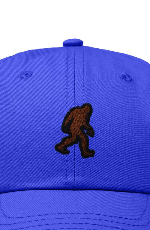 Dalix Sasquatch Embroidered Dad Hat In Royal Blue