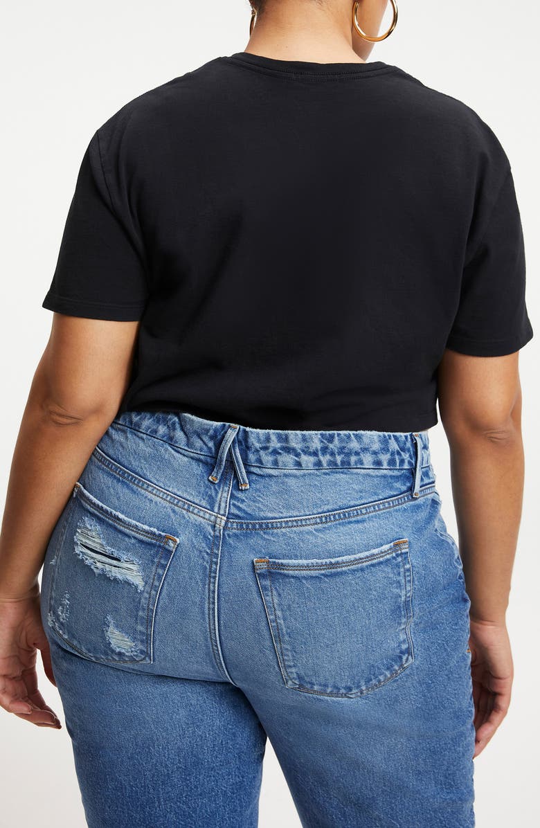 Good American Heritage Crop Cotton T-Shirt, Alternate, color, 