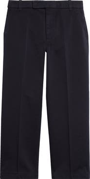 Thom Browne Cotton Twill Crop Chinos