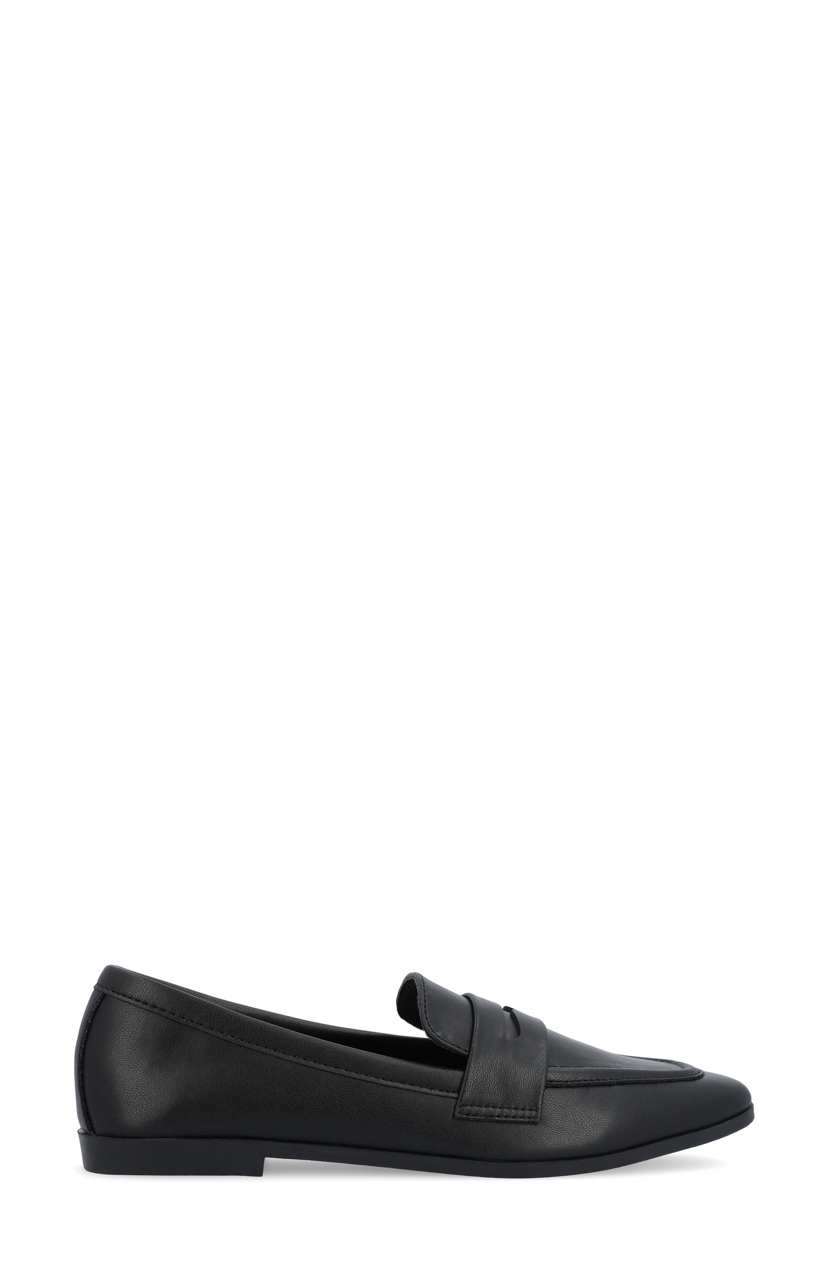 Journee Collection Myeesha Penny Loafer, Alternate, color, Black