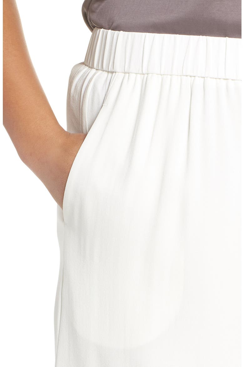 Wide Leg Crop Silk Pants, Alternate, color, IVORY