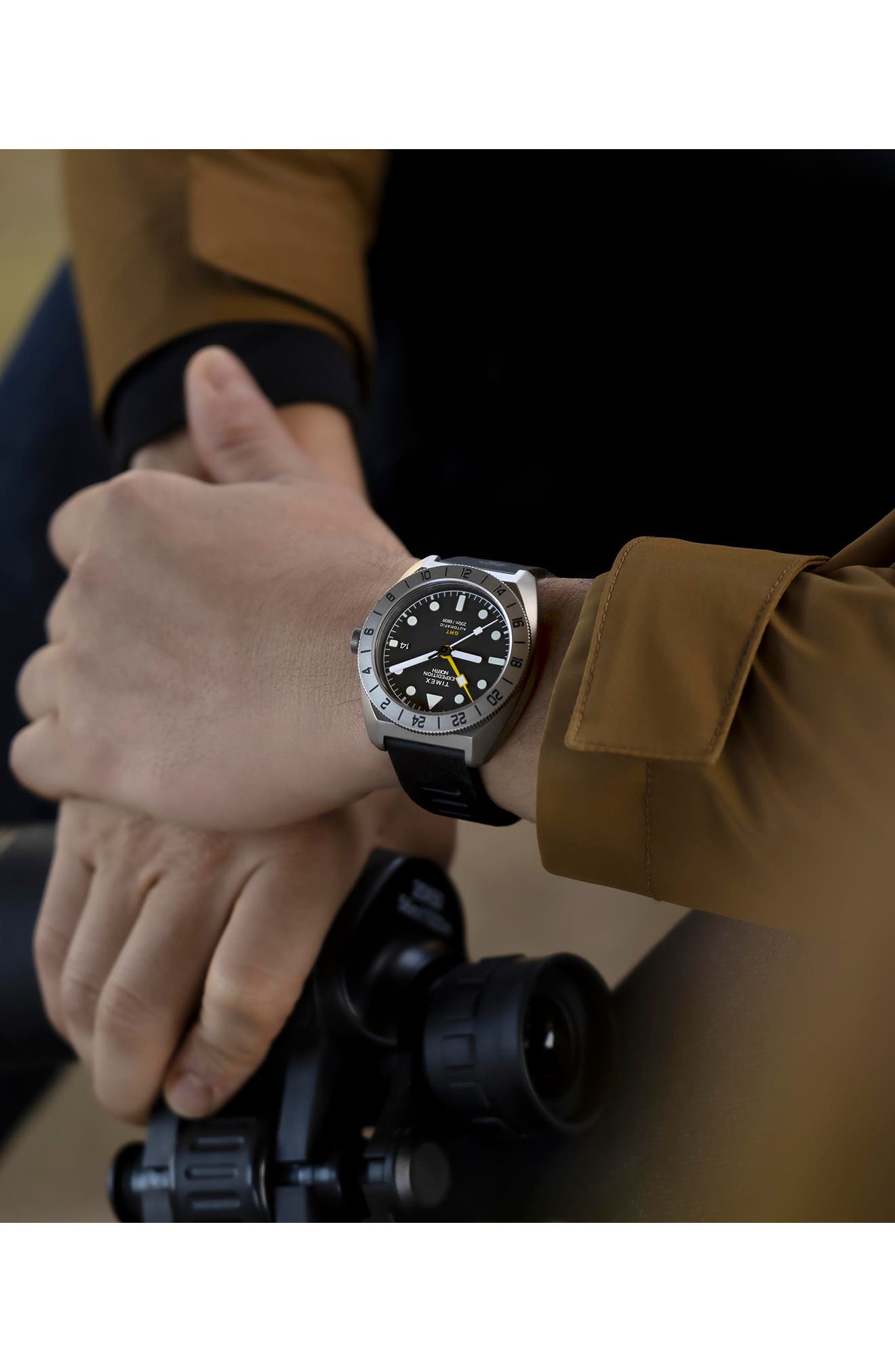 Timex® Expedition North® GMT Titanium Automatic Silicone Strap