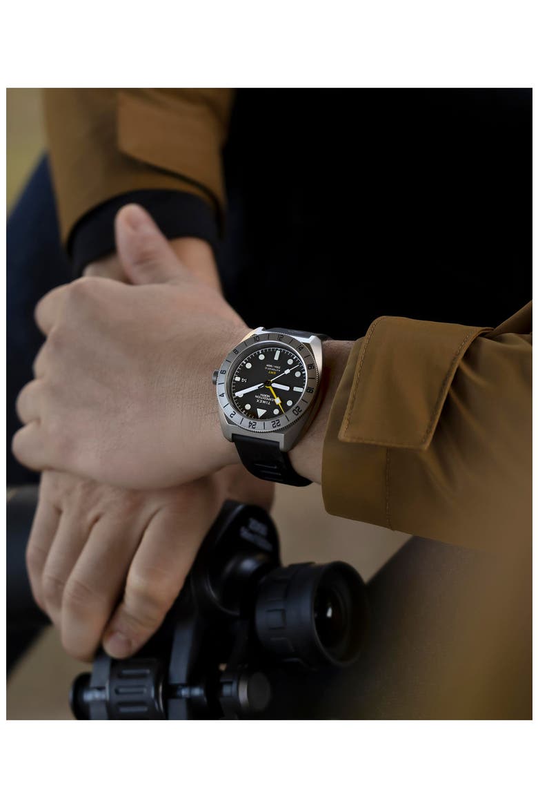 Timex® Expedition North® GMT Titanium Automatic Silicone Strap