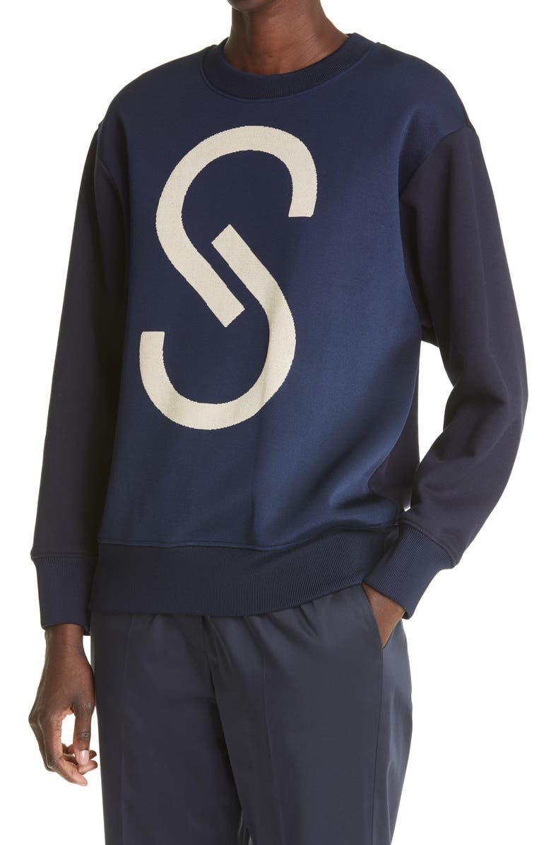 St. John Collection Logo Sweatshirt, Alternate, color, 