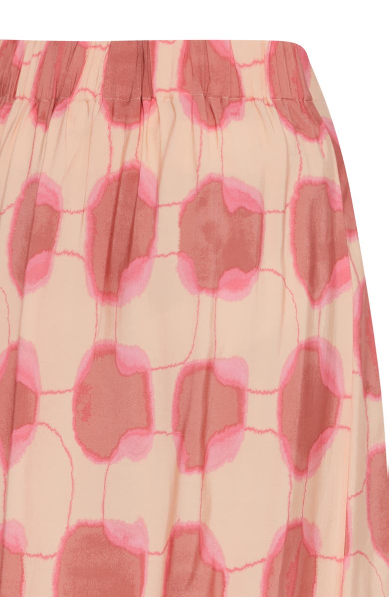 B.YOUNG Hanva Tulip Hem Skirt, Alternate, color, Pink Tye Dye Mix