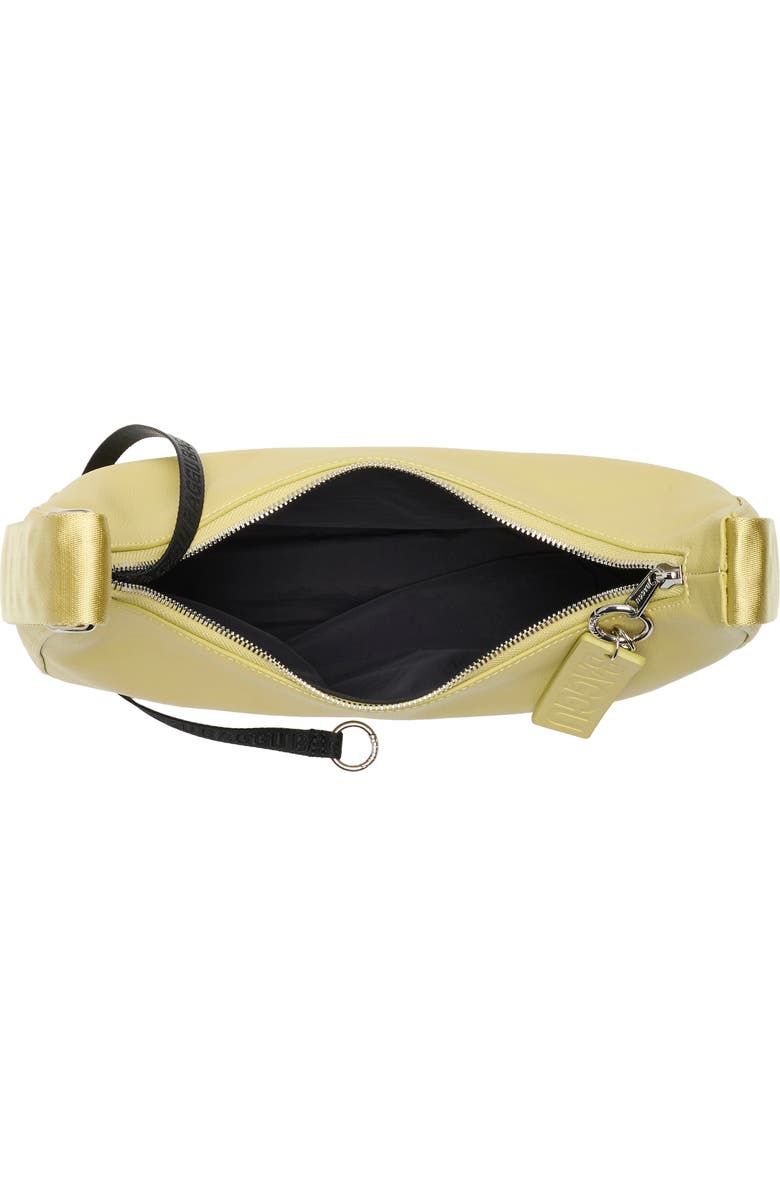 Baggu Medium Recycled Leather Crescent Bag, Alternate, color, Straw