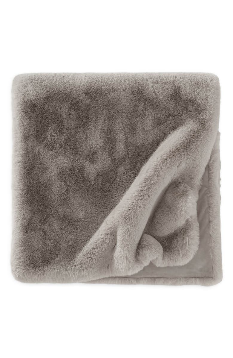Sunday Citizen Faux Fur Bed Runner, Main, color, 
