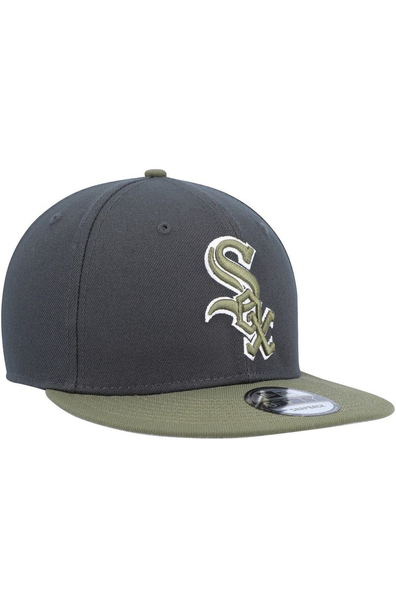 New Era Men's New Era Charcoal/Green Chicago White Sox Color Pack Two-Tone 9FIFTY Snapback Hat, Alternate, color, 