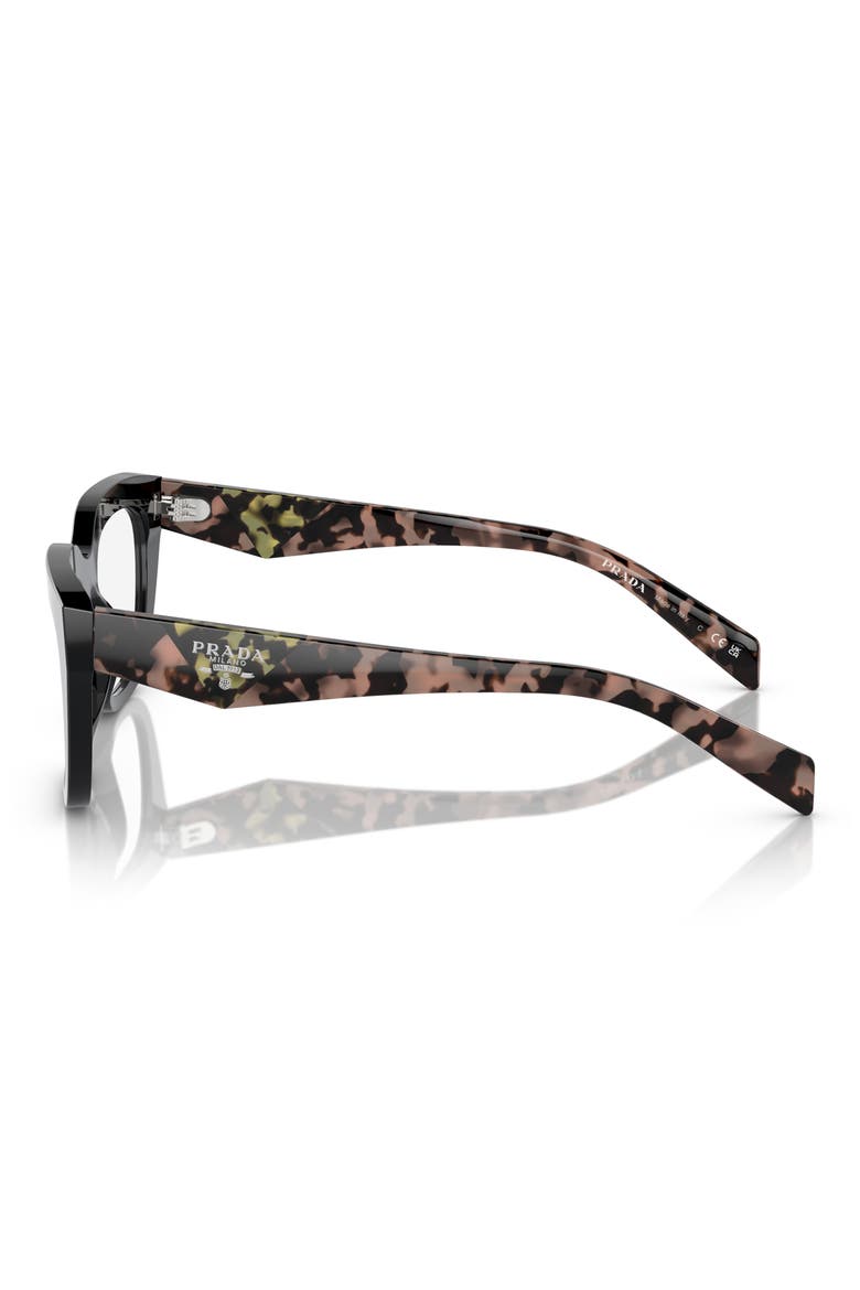 54mm Rectangular Optical Glasses, Alternate, color, BLACK