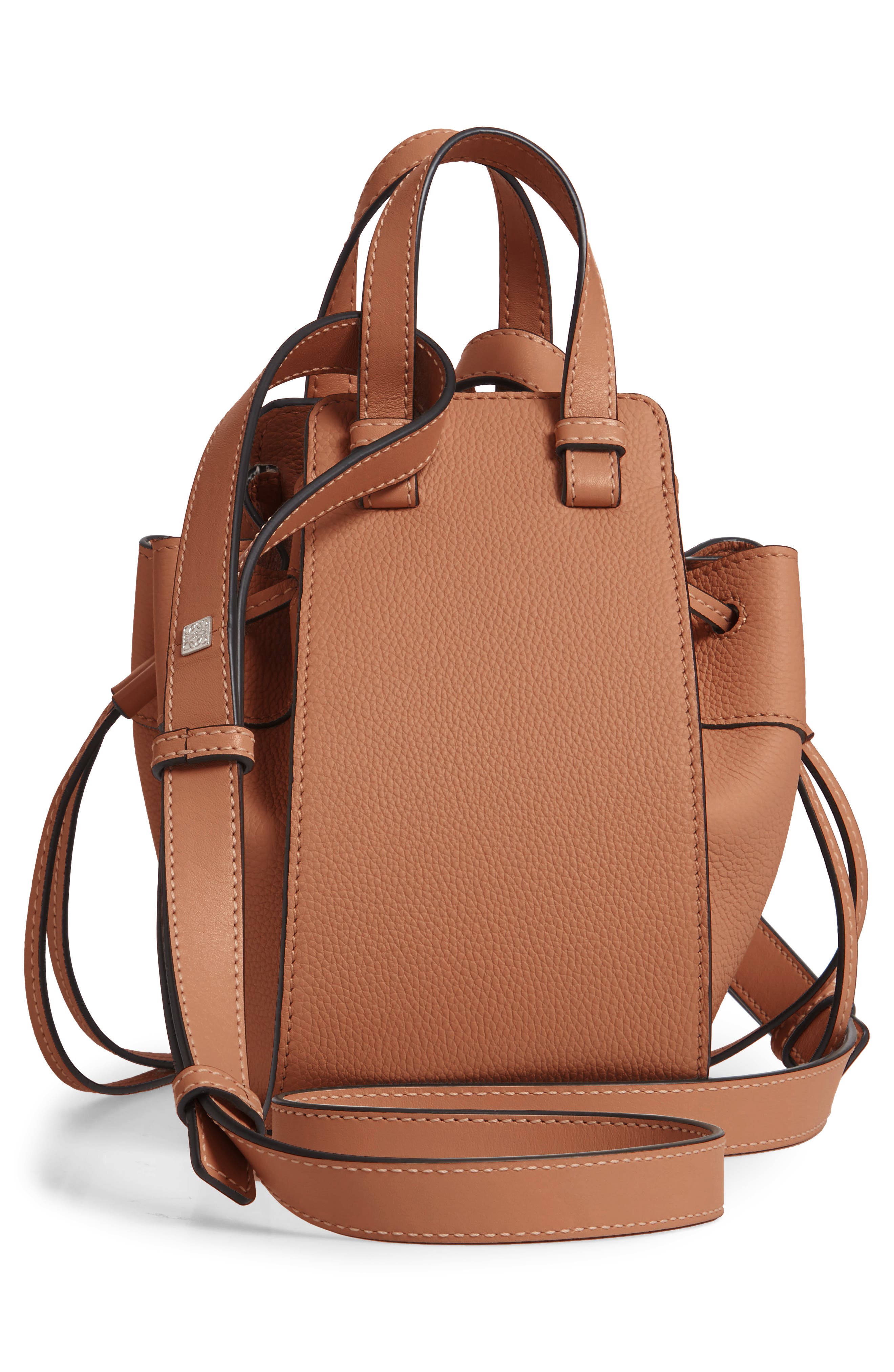 Loewe Mini Hammock Calfskin Leather Hobo Bag, Alternate, color, 