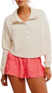 Free People FP Movement So Fly Cotton Henley Top