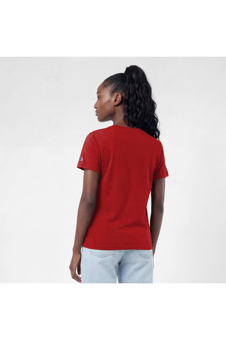 Women's Champion  Red Tampa Bay Buccaneers Logo T-Shirt, Alternate, color, Red