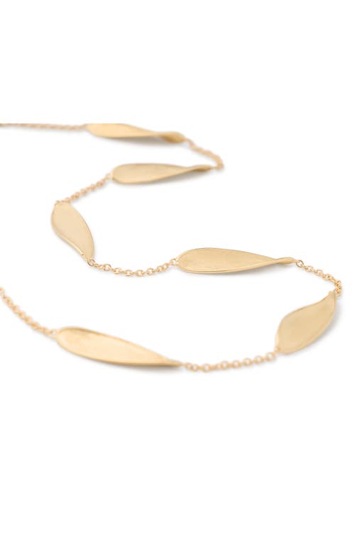 Marco Bicego Lunaria 18k Yellow Gold Long Necklace In Gold